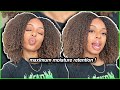 MY BLEACHED CURLY AFRO ROUTINE - maximum moisture retention 💦 4a/4b natural hair | Arianna_LYF