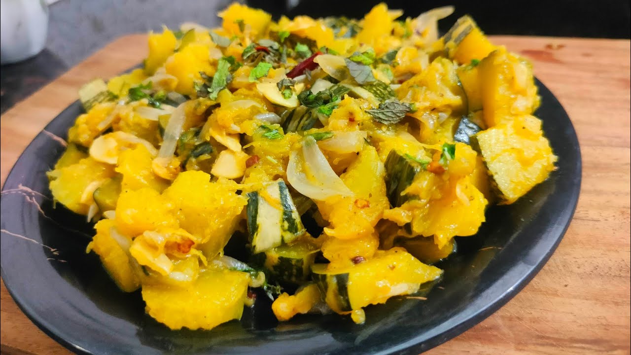 कद्दू की एक दम सरल सब्जी रेसिपी!kaddu ki simple sabji !kohda ki sabji ...