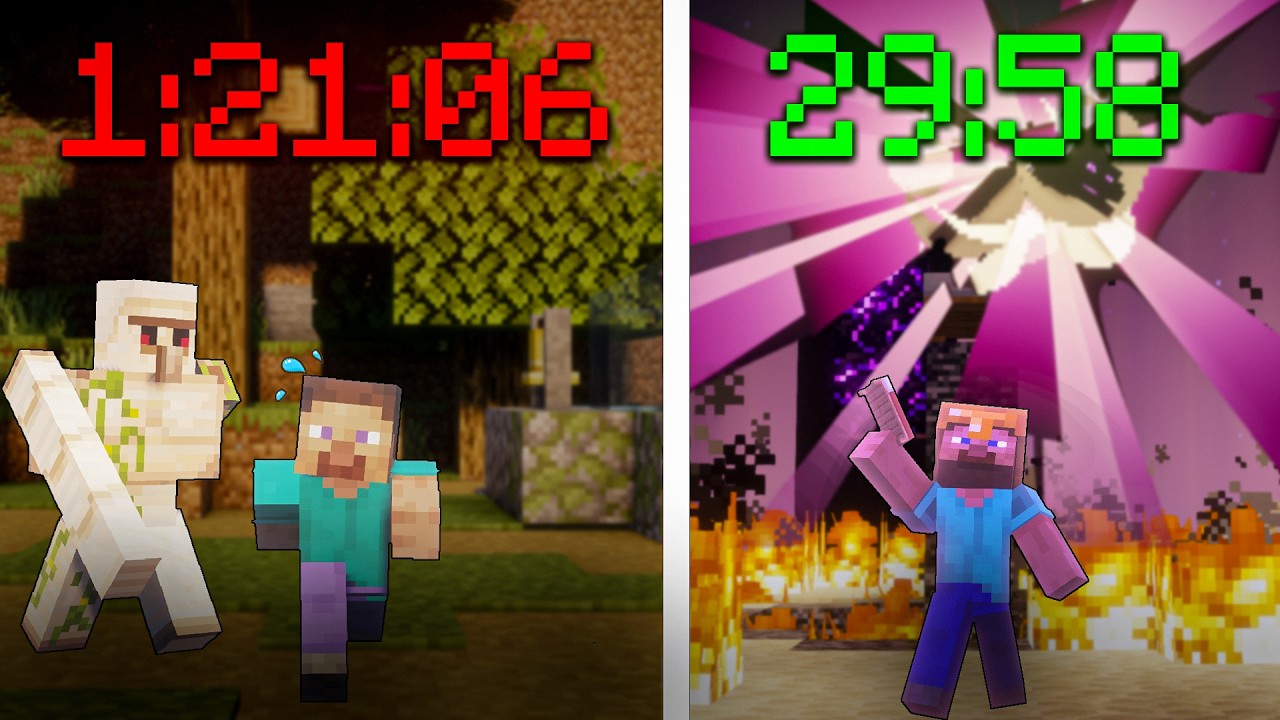 Learning To SPEEDRUN Minecraft In ONE WEEK - YouTube