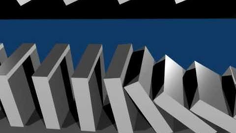 Domino Test in Blender 3D