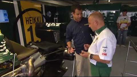 Mike Gascoyne explains how blown diffuser works - European GP 2010