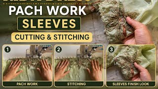 Rida Dress ✨Patch Work Sleeves for Beginners | Full Cutting &amp; Stitching Guide Easy #SewingTutorial