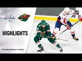 NHL Highlights | Capitals @ Wild 03/01/20