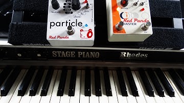 Red Panada pedals with Fender Rhodes