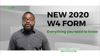 NEW 2020 W4 FORM - Everything you need to know!
