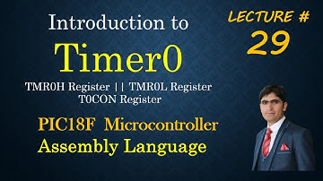 Introduction to Timer in PIC microcontroller || TMR0H Register|| TMR0L Register || T0CON Register