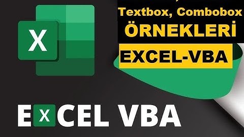 Userform Listbox Combobox Textbox Örnekleri Excel Vba - Examples All in One