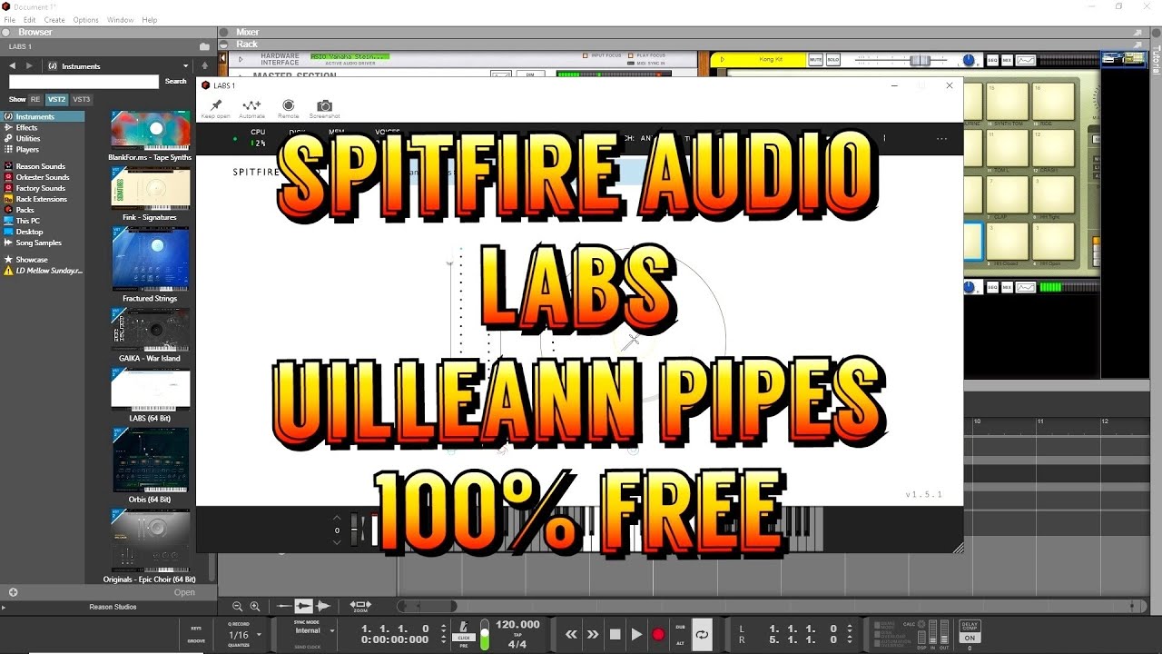 Guarda LABS - Uilleann Pipes - 100% FREE - Let's Check it Out with Reason 12 su YouTube Guarda LABS - Uilleann Pipes - 100% FREE - Let's Check it Out with Reason 12 su YouTube