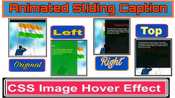 CSS Image Hover Effect with Sliding Caption using HTML & CSS