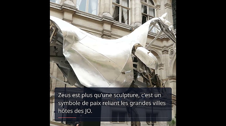 Le cheval mécanique Zeus des JO 2024 arrive à Lyon !