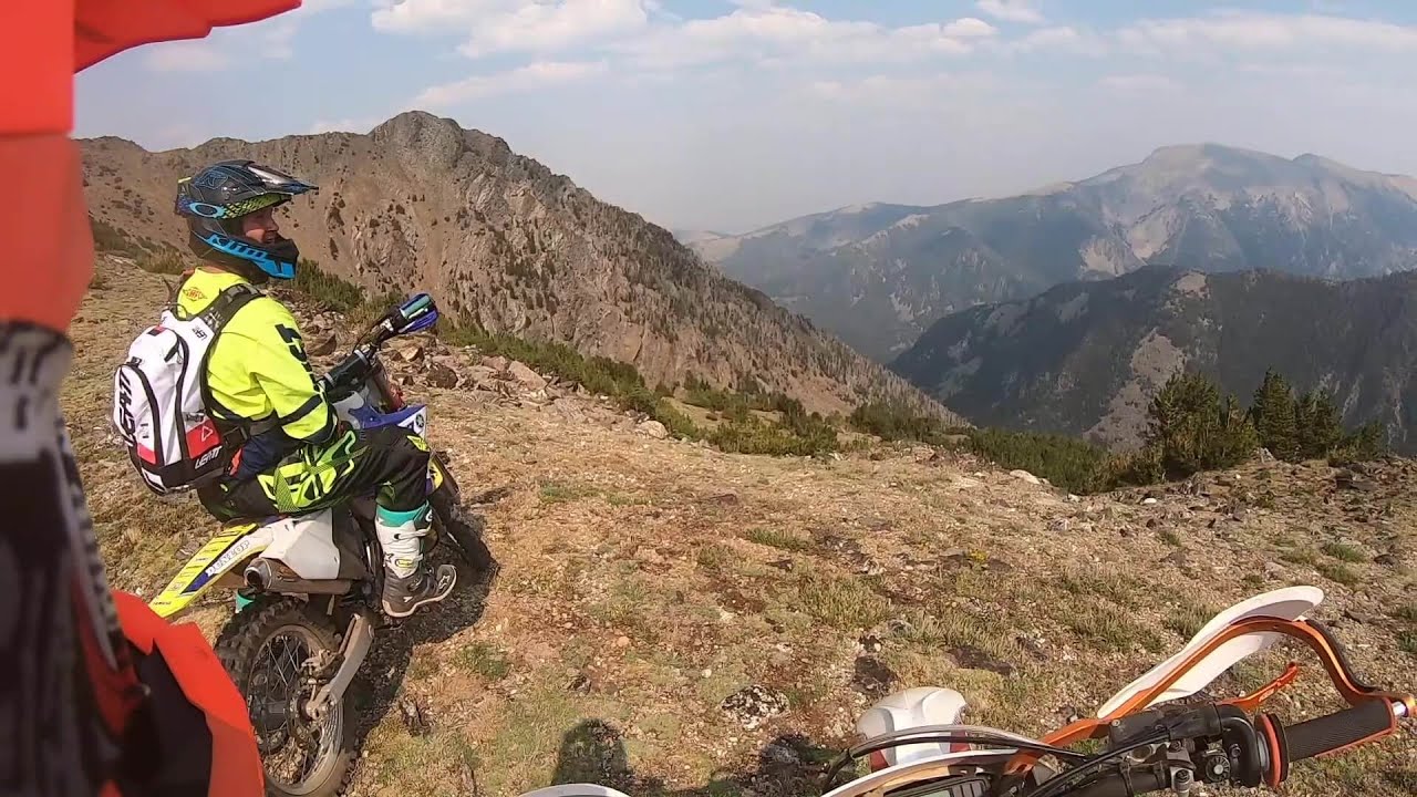 Dirt Biking in Montana, Curly Lake Trail and Highline Trail YouTube