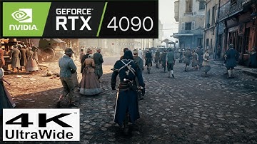 AC Unity Looks GORGEOUS in 4K ULTRAWIDE + RAY TRACING with RTX 4090