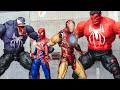 Superhero Spiderman IronMan Vs Venom In The Spider-Verse Figure Stopmotion