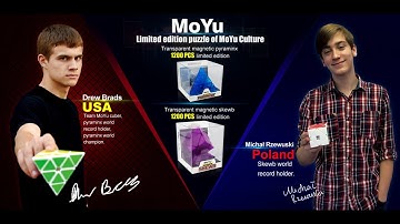 【MoYu Culture】Limited edition transparent magnetic pyraminx & skewb