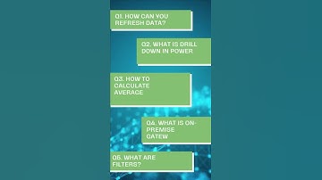 Top 5 Power BI Interview Questions for Interviews Part 2 #shorts #shortvideos