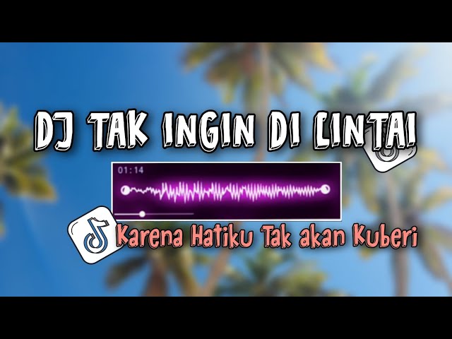 DJ TAK INGIN DICINTAI VIRAL KARENA HATIKU TAK AKAN KUBERI FULL BASS class=