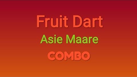 Mpl Pro fruit Dart combo must watch without Mod