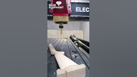 Slovenia customer uses our CNC router with rotary device machine make rifle stock video