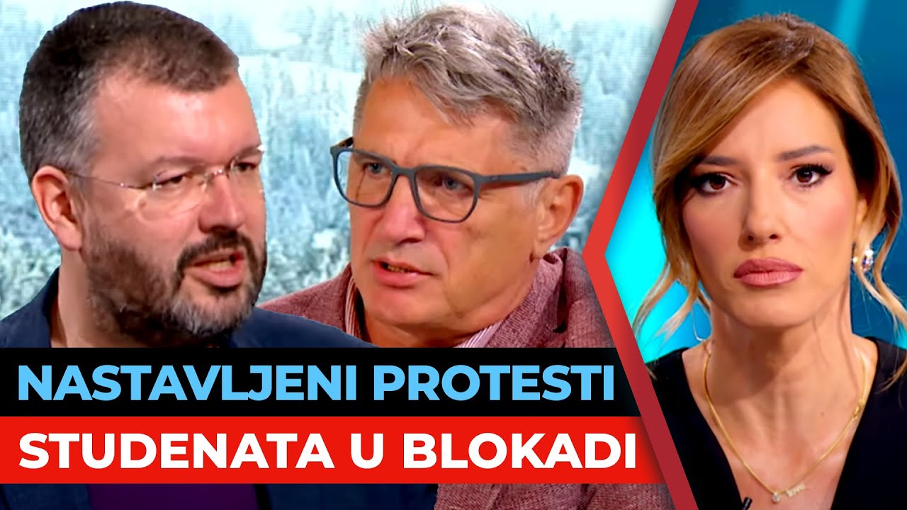 Nastavljeni protesti studenata u blokadi | Čedomir Antić i Vladimir Vuletić | URANAK1