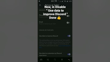 How to Disable Use data to Improve Discord in Discord Mobile #roduz #discord #data #use #permission