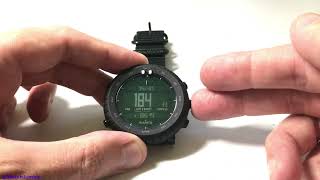 Suunto Core (Alpha Stealth) | Altitude Units (Feet vs. Meters)