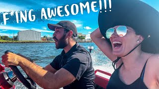 TESTING THE NEW DINGHY!!  Boat Life at ICW of Fort Lauderdale