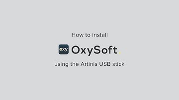 How to install OxySoft using the Artinis USB stick