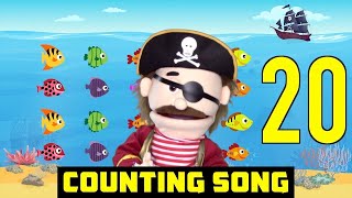 LEARN TO COUNT 120 Pirate Song for Kids | Counting to 20 for preschool, kindergarten, home school