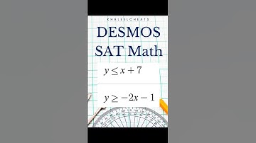 using Desmos to solve inequality questions in SAT math. #maths #desmos #satmath #sat