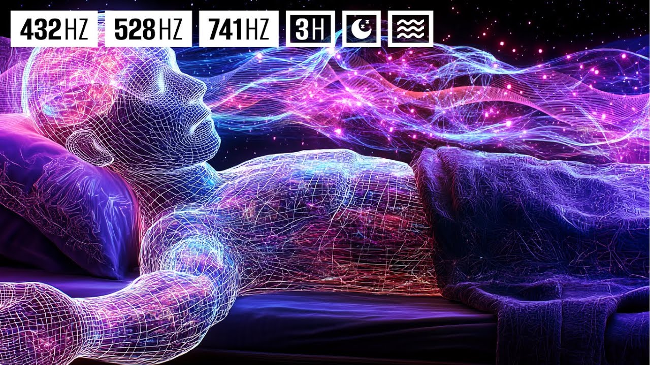 432Hz + 528Hz + 741Hz | The DEEPEST Healing Sleep: Whole Body ...