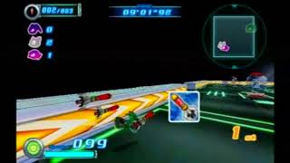 Sonic Riders: Zero Gravity (PS2) - Survival Battle - Gravity Pit - Jet the Hawk [720p 65fps]