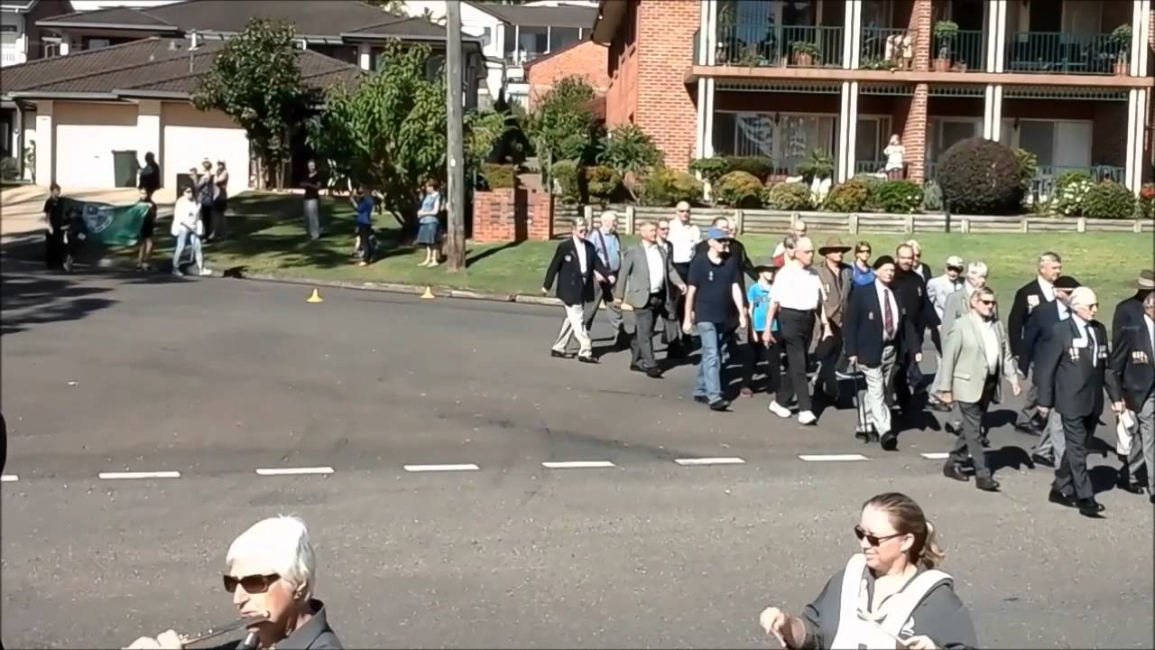 Lake Macquarie Winds Anzac Day 2015 YouTube