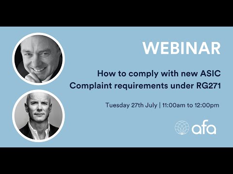 How to comply with new ASIC Complaint requirements under RG271_27.07.21