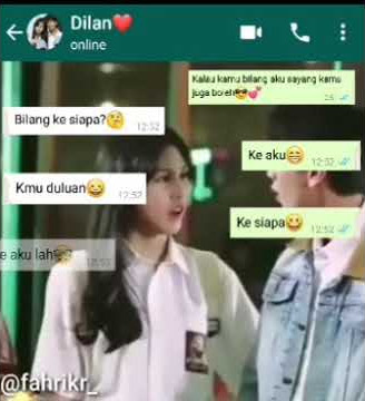 KORBAN FILM DILAN Chat Romantis Wa