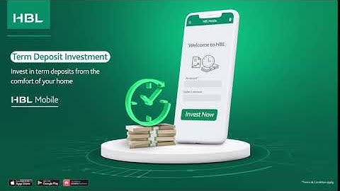 HBL Mobile Features: Term Deposit