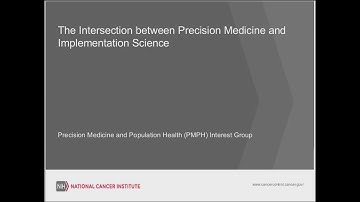 The Intersection of Precision Medicine and Implementation Science