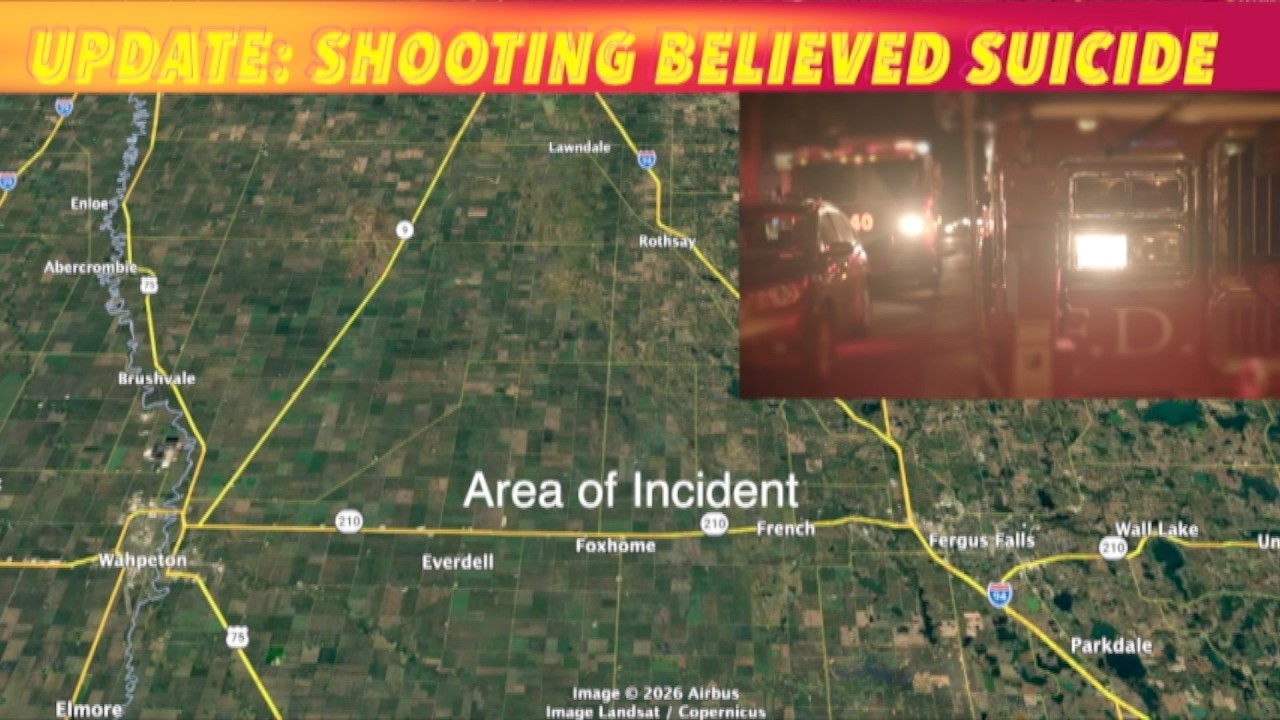 UPDATE: Shooting Believed To Be Suicide Near Fergus Falls - YouTube