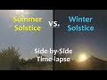 Summer Solstice vs. Winter Solstice: Side-by-Side Time-lapse