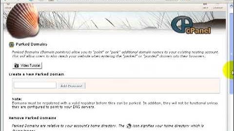 Video 18   How to Park a Domain Name