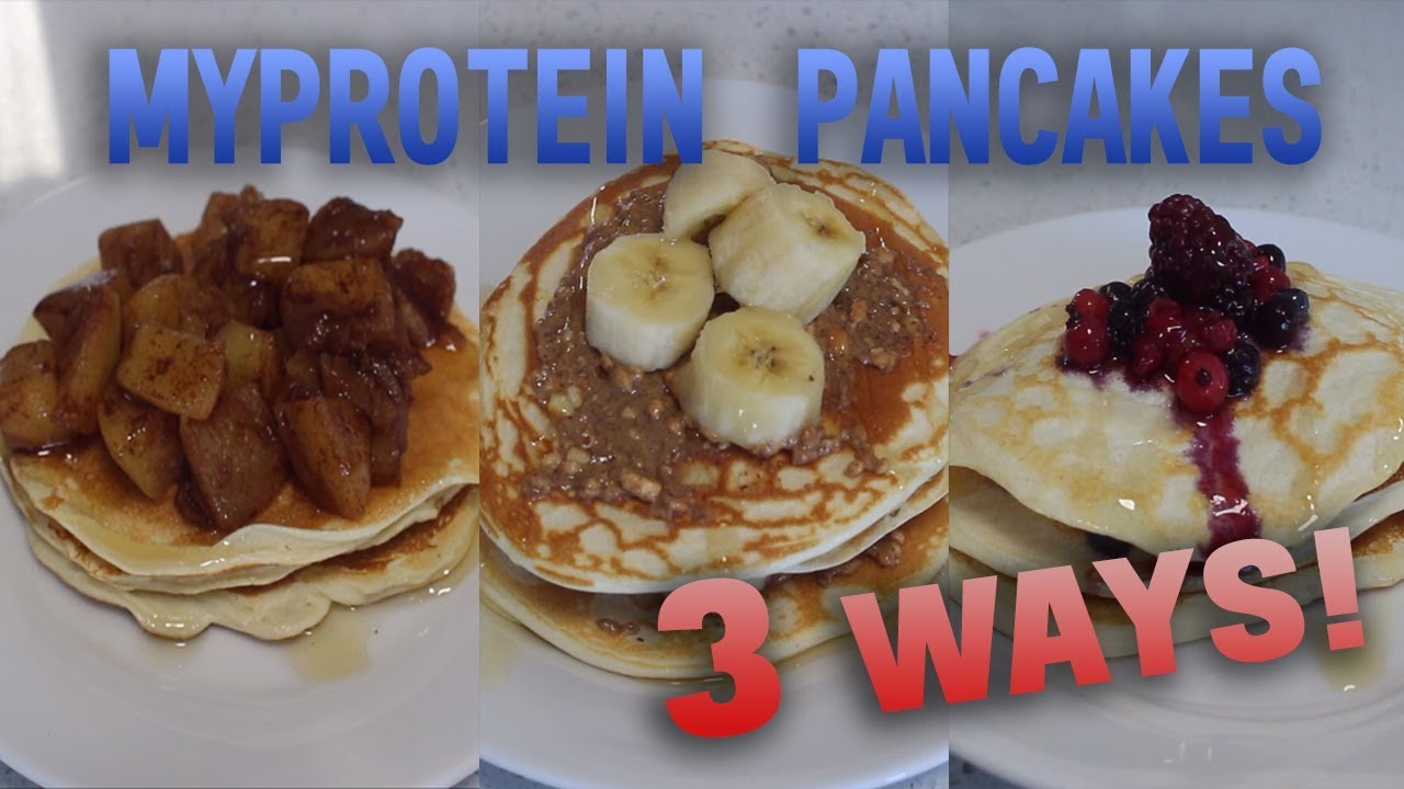 beslag synd gaben MyProtein pancakes - 3 ways - YouTube