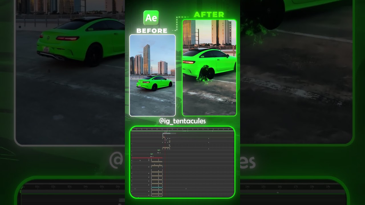 Before And After Of My Recent Edit #ytshorts #caredit #supercars