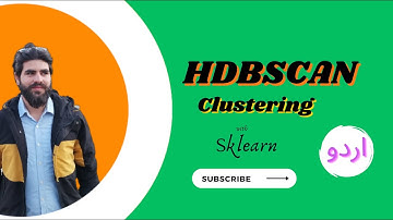 HDBSCAN Clustering - Clustering part # 9 | ML in Urdu | اردو