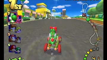 Mario Kart Double Dash GameCube 480p HDMI Mod Test