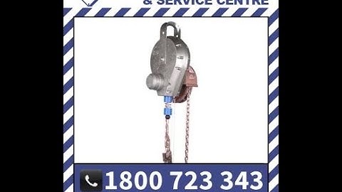 how to use IKAR 18m Fall Arrest Block Rescue with chain HRA15A/41S30 Rated 136kg/300lbs