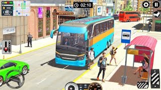 City School Bus Transport in Snow - Bus Simulator 3D - Android Gameplay screenshot 4