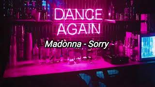 Video thumbnail of "Madonna - Sorry (lyrics)"