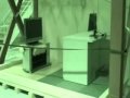 液晶テレビを薄型ＴＶストッパーで固定して耐震試験（神戸地震波）