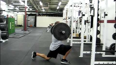EricCressey.com: Barbell Reverse Lunge - Front Squat Grip