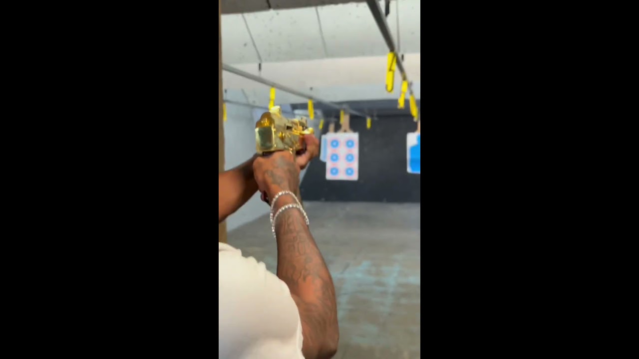 Shooting A Golden Micro Draco 