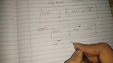 Basics of inverse discrete fourier transform